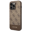 Guess GUHCP14LG4GLBR iPhone 14 Pro 6,1" barna/barna kemény tok, 4G Stripe Collection