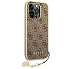 Guess GUHCP14LGF4GBR iPhone 14 Pro 6.1" barna/barna keménytokos 4G Charms Collection