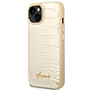 Guess GUHCP14MHGCRHD iPhone 14 Plus 6,7" arany/arany keménytokos Croco Collection