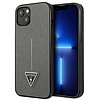 Guess GUHCP14SPSATLG iPhone 14 6,1" ezüst/ezüst keménytokos SaffianoTriangle logó