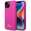 Guess GUHCP14SSLSMF iPhone 14 6.1" fukszia/fuschia kemény tok vintage szilikon arany logó