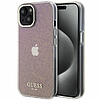 Guess GUHCP15SHDECMP iPhone 15 6.1" rózsaszín/rózsaszín kemény tok IML Faceted Mirror Disco Iridescent