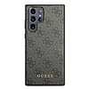 Guess GUHCS22LG4GFGR S22 Ultra S908 szary/szürke kemény tok 4G fém arany logó