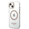 Guess GUHMP13MHTRMD iPhone 13 6,1 hüvelykes arany/arany kemény tok Metal Outline Magassafe