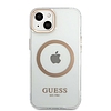 Guess GUHMP13MHTRMD iPhone 13 6,1 hüvelykes arany/arany kemény tok Metal Outline Magassafe