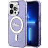 Guess GUHMP14LHCMCGU iPhone 14 Pro 6.1" lila/lila kemény tok Glitter Gold MagSafe