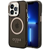 Guess GUHMP14LHTCMK iPhone 14 Pro 6.1" fekete/fekete kemény tok Gold Outline áttetsző MagSafe