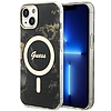 Guess GUHMP14MHTMRSK iPhone 14 Plus 6,7" fekete/fekete keménytokos Golden Marble MagSafe