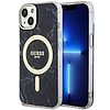 Guess GUHMP14SPCUMAK iPhone 14 6.1" fekete/fekete keménytok Marble MagSafe