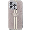 Guess IML 4G Gold Stripe tok iPhone 14 Pro Max készülékhez - rózsaszín