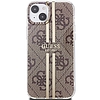 Guess IML 4G Gold Stripe tok iPhone 15 Plus / 14 Plus telefonhoz - barna