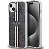 Guess IML 4G Gold Stripe tok iPhone 15 Plus / 14 Plus telefonhoz - fekete