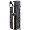 Guess IML 4G Gold Stripe tok iPhone 15 Plus / 14 Plus telefonhoz - fekete