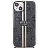 Guess IML 4G Gold Stripe tok iPhone 15 Plus / 14 Plus telefonhoz - fekete