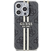 Guess IML 4G Gold Stripe tok iPhone 15 Pro-hoz - fekete