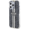 Guess IML 4G Gold Stripe tok iPhone 15 Pro Max készülékhez - fekete