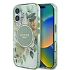 Guess IML Flower & Tonal Circle MagSafe tok iPhone 16 Plus készülékhez - zöld