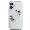 Guess IML Flowers Wreath MagSafe iPhone 16 Plus tok - átlátszó