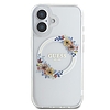 Guess IML Flowers Wreath MagSafe iPhone 16 tok - átlátszó