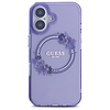 Guess IML Flowers Wreath MagSafe iPhone 16 tok - lila