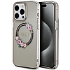 Guess IML Flowers Wreath MagSafe tok iPhone 15 Pro Max készülékhez - fekete