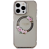 Guess IML Flowers Wreath MagSafe tok iPhone 15 Pro Max készülékhez - fekete