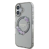 Guess IML Flowers Wreath MagSafe tok iPhone 16-hoz - fekete