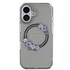 Guess IML Flowers Wreath MagSafe tok iPhone 16-hoz - fekete