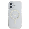 Guess IML Glitter Circle MagSafe iPhone 16 tok - átlátszó