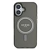 Guess IML Glitter Circle MagSafe tok iPhone 16-hoz - fekete