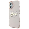 Guess IML Heart iPhone 16 tok - rózsaszín