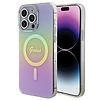 Guess IML Iridescent MagSafe tok iPhone 15 Pro-hoz - rózsaszín