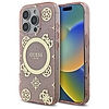 Guess IML Peony 4G háttérrel MagSafe tok iPhone 16 Pro készülékhez - rózsaszín