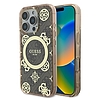 Guess IML Peony 4G háttérrel MagSafe tok iPhone 16 Pro Max telefonhoz - barna