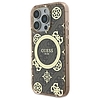 Guess IML Peony 4G háttérrel MagSafe tok iPhone 16 Pro Max telefonhoz - barna