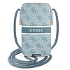 Guess kézitáska GUPHL4GDBL 6.7" kék/kék keménytokos 4G Stripe