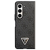 Guess Leather 4G Diamond Triangle tok Samsung Galaxy Z Fold 5 telefonhoz - fekete