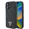 Guess Leather 4G Triangle Strass MagSafe tok iPhone 16 Plus készülékhez - fekete