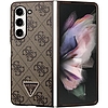 Guess Leather 4G Triangle Strass tok Samsung Galaxy Z Fold 5 telefonhoz - barna