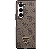 Guess Leather 4G Triangle Strass tok Samsung Galaxy Z Fold 5 telefonhoz - barna