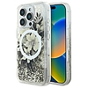 Guess Liquid Glitter Flower MagSafe iPhone 16 Pro Max tok - bézs