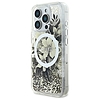 Guess Liquid Glitter Flower MagSafe iPhone 16 Pro Max tok - bézs