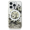 Guess Liquid Glitter Flower MagSafe iPhone 16 Pro Max tok - bézs