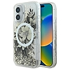 Guess Liquid Glitter Flower MagSafe iPhone 16 tok - bézs