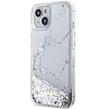 Guess Liquid Glitter Marble tok iPhone 14-hez - fehér