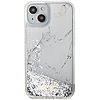 Guess Liquid Glitter Marble tok iPhone 14-hez - fehér