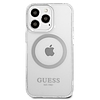 Guess Metal Outline MagSafe tok iPhone 13 Pro / iPhone 13 telefonhoz - ezüst