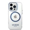 Guess Metal Outline MagSafe tok iPhone 14 Pro-hoz - kék