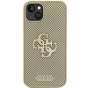 Guess Perforált 4G Glitter tok iPhone 15-höz - arany