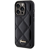 Guess Quilted Metal Logo tok iPhone 15 Pro telefonhoz - fekete